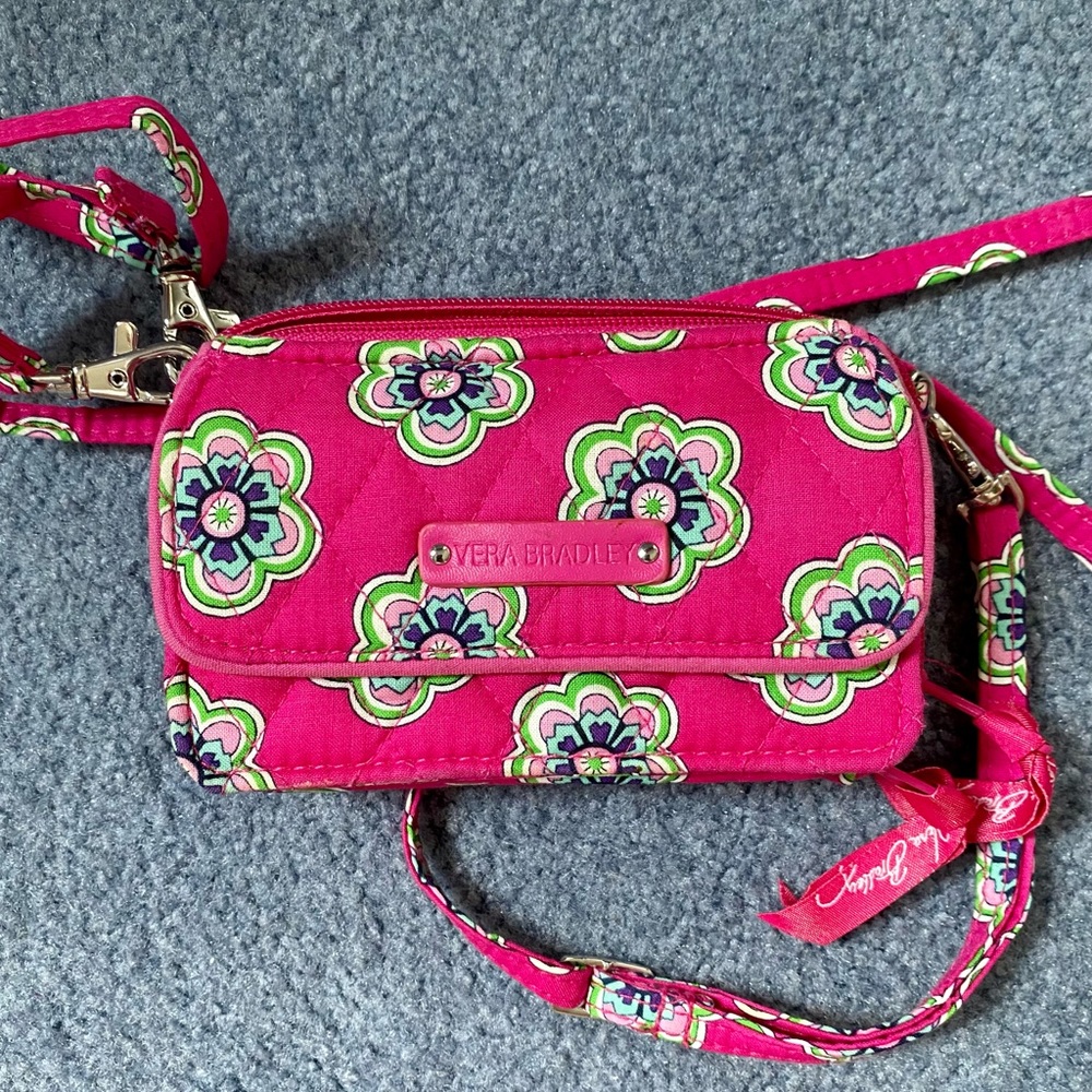 Pink Vera Bradley Wristlet